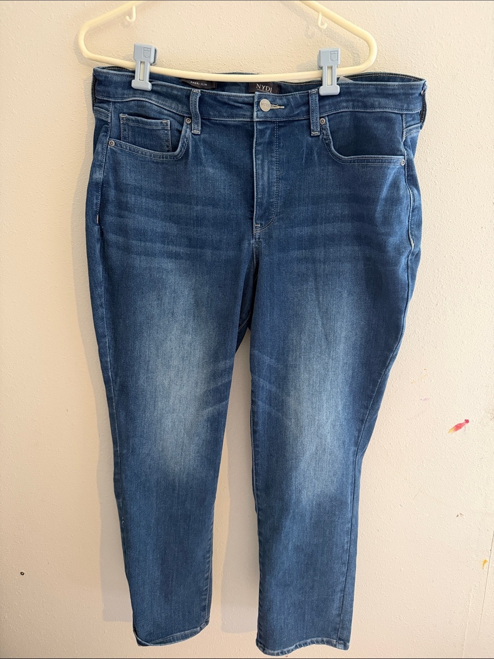NYDJ Dark Blue Ankle-Length Slim Jeans